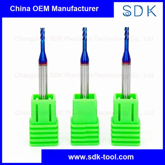 Solid Carbide Long Neck Square End Mill HRC65 for Hardened Steel